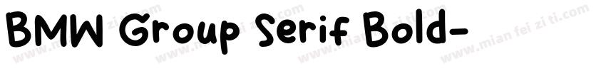 BMW Group Serif Bold字体转换